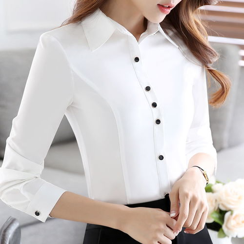 职业白衬衫女长袖韩版显瘦防走光2020秋季新款工作服气质雪纺衬衣
