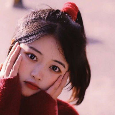 少女心粉色韩系头像真人可爱软妹粉色控少女头像