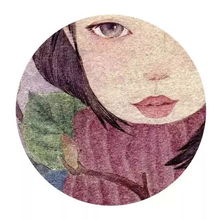唯美插画女生头像