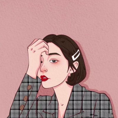 手绘头像女可爱情头