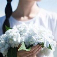 捧花女头像小清新微信头像图片大全