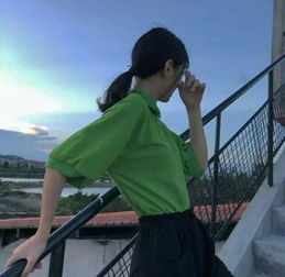 绿色系女生头像爱是一道光,绿的你发慌