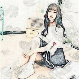 qq唯美头像女生小清新手绘素描图片思虑太多会失去做人的乐趣