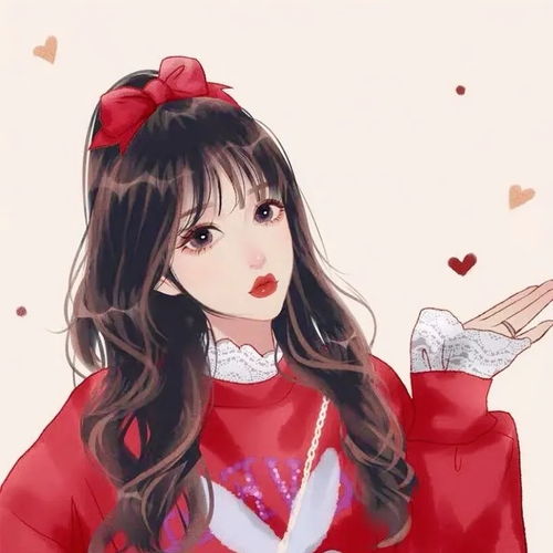 手绘女生头像你是我意料之外的意外