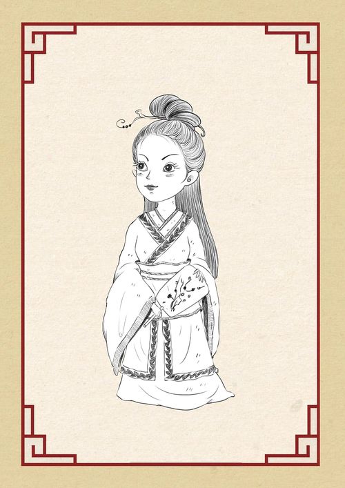 古风漫画女子小人设