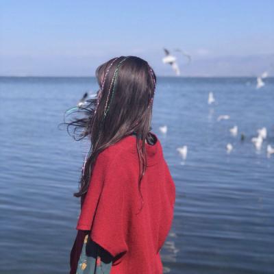 长发唯美女生头像侧脸长发飘飘