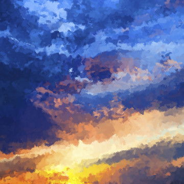 唯美风景风景油画设计模板下载其他设计素材下的美术绘画设计模板