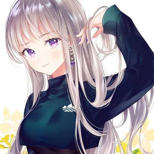 好看动漫女生头像醒来明月醉时清风