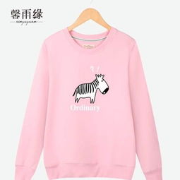 秋冬季加绒卫衣女套头韩版潮卡通学生长袖宽松外套学院风