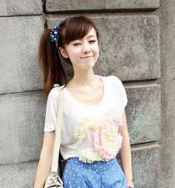 韩式高马尾发型扎法韩版女孩扎马尾发型图片发型师姐