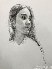 小央美一组灵动,有神的美女素描欣赏