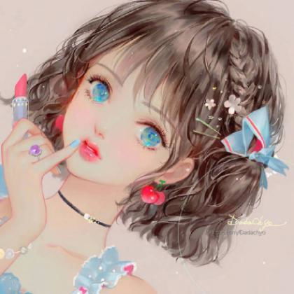 漫画女孩头像可爱呆萌