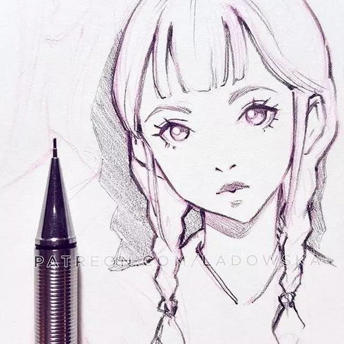 女生小清新头像绘画头像图片