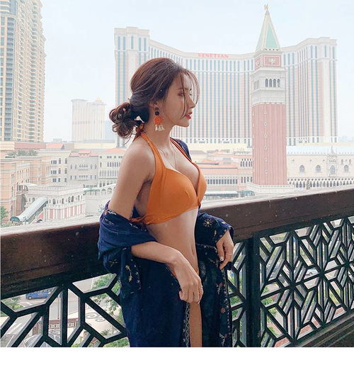 启言泳衣女分体欧美复古显瘦性感高腰比基尼小胸聚拢bikini度假游泳衣