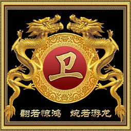 龙腾四海,霸气金色中国风姓氏头像,助你大展宏图