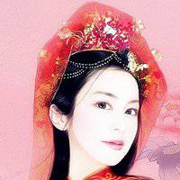 喜庆美女卡通头像微信头像图片大全