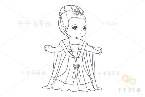 q版唐朝女子古风人物画