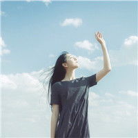 长发清新气质美女头像,侧面的样子更是迷人