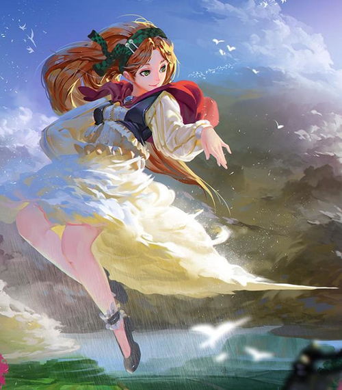 二次元动漫美图手绘卡通,听说画里的少女想到现实世界走一趟