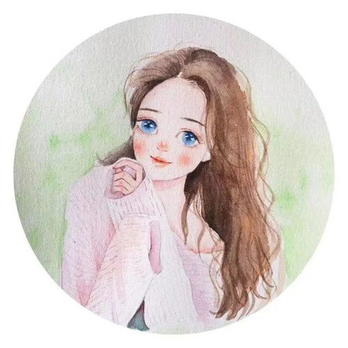 微信头像一组超好看的手绘女生头像,赶紧收了