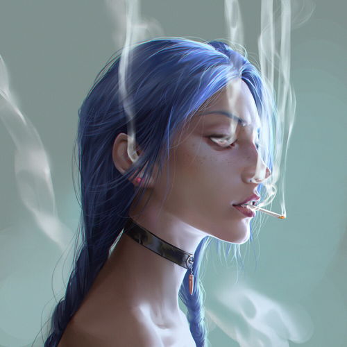 少女头像插画插画师zeroxn