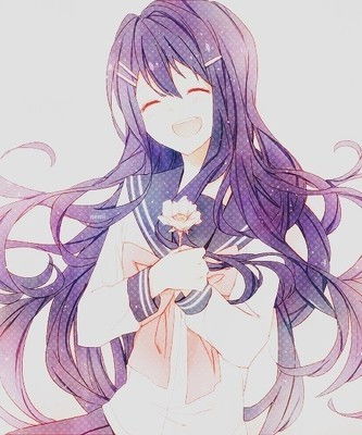 二次元女生图片,一定要女生,带字给花花的人会变漂亮帅气,图片上面的二次元女生手上可以拿花,