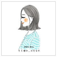 手绘插画女生头像彩绘气质好看插画女生头像