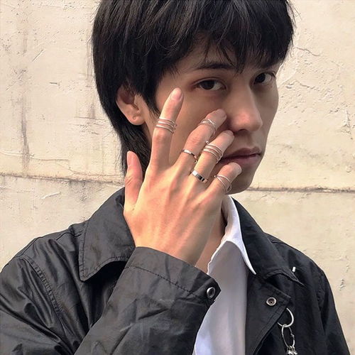 ins风戒指女学生韩版简约网红个性食指戒情侣男女开口关节社会戒