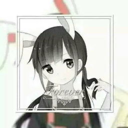 灰白头像女生卡通动漫情侣