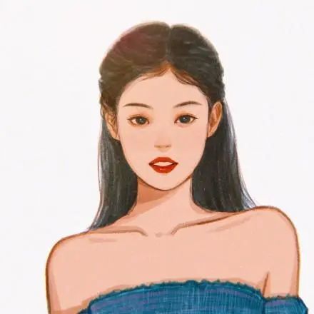 微信头像一组超好看的手绘女生头像,赶紧收了