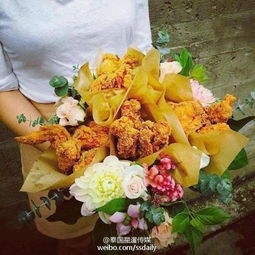 泰国网友送吃货女友另类鲜花满满的都是肉