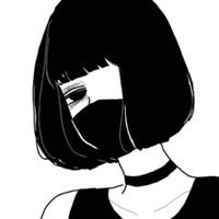 眼镜口罩卡通头像