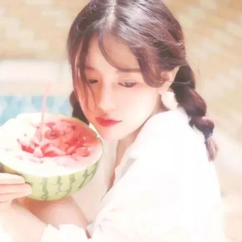 吃货头像可爱型美少女qq头像