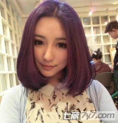 圆脸胖脸大脸短发发型瘦脸修颜突出水灵大眼