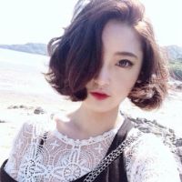 韩范白色短发女生头像微信头像图片大全