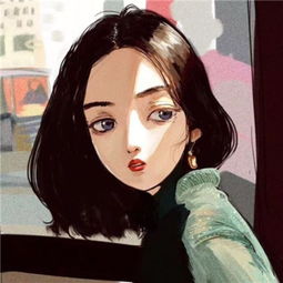 2018个性手绘女生头像彩色素描高清图真实的日子还是一个人过