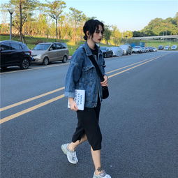 ins2019春秋新款宽松短款bf风牛仔褂外套女韩版牛仔服上衣百搭潮