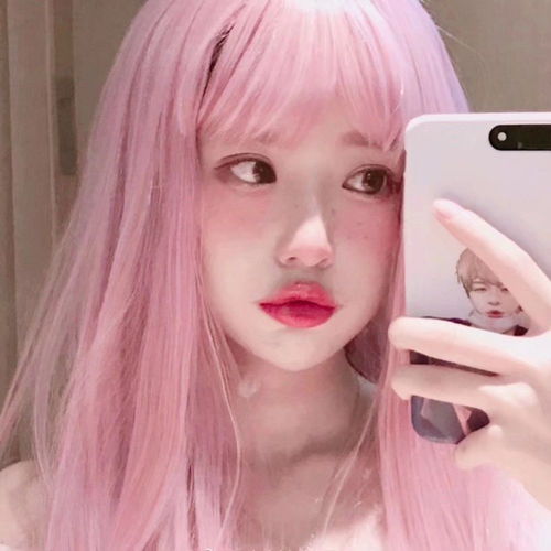 网图女生头像甜美霸气染发