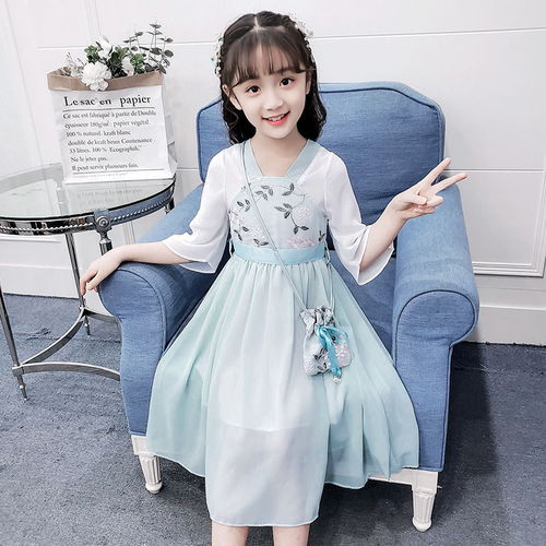 女童夏季新款古装汉服大儿童超仙襦裙小女孩中国风夏装连衣裙子