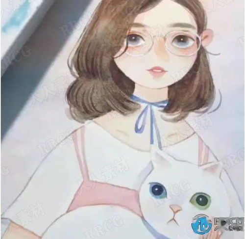 小清新精致知性美女人物头像手绘原画插画集