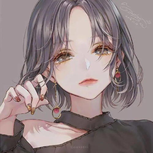 插画头像治愈手绘女孩可爱插画