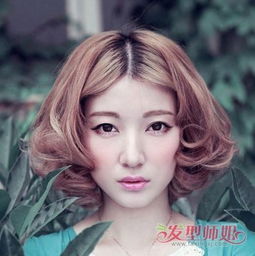 五官不好看留什么发型五官扁平适合的中分短发发型师姐