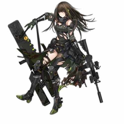 求帮忙找一下少女前线m4a1mod3原图立绘