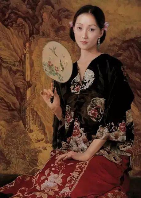 油画大师陈逸飞笔下的美女