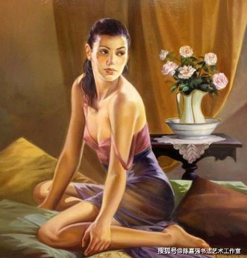 美女人体油画,逼真性感