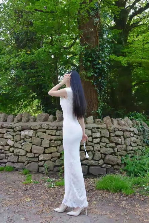 气质美女的背影