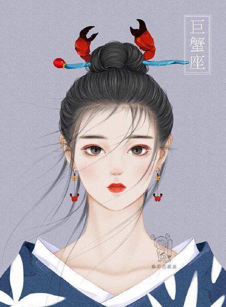 画师将12星座画成古风美少女,天秤座太可爱了,12生肖求安排