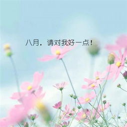 八月请对我好一点图片大全无水印2018最新七月再见八月你好图片