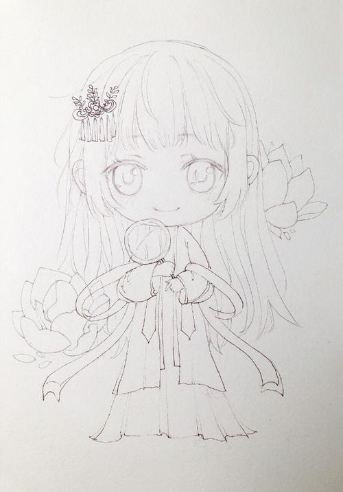绘画教程手绘水彩古风仙女,详细步骤图,喜欢古风的临摹学习
