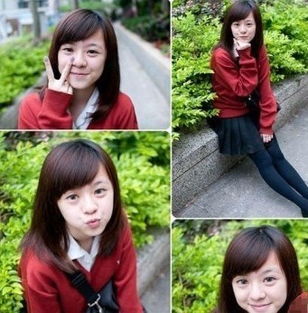 中国最美校服女生女神剪刀手卖萌自拍
